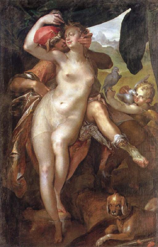 Venus and Adonis, Bartholomaus Spranger